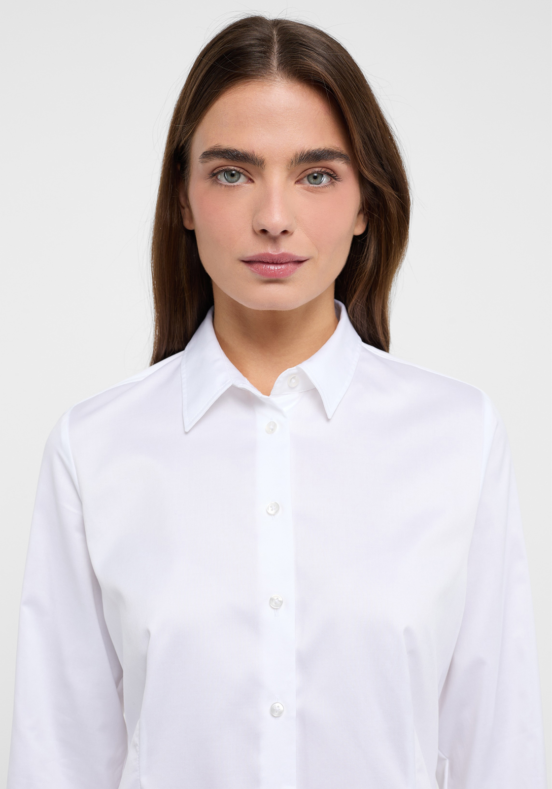 ETERNA dames blouse modern classic, wit ETERNA dames blouse modern classic, wit